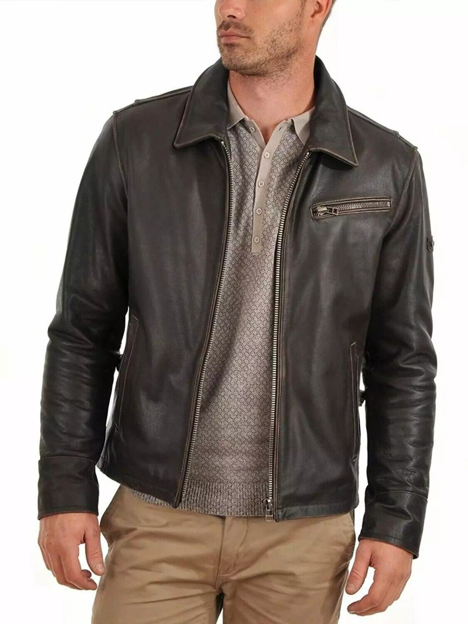 Slim Fit Biker Jacket