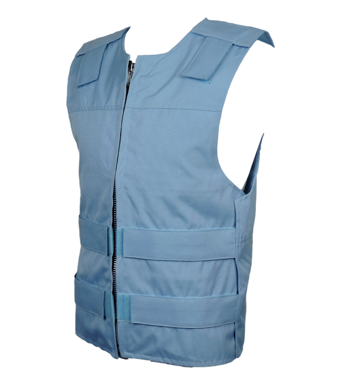 Carolina / Light Blue Cordura Cloth - Textile Motorcycle Vest | Unisex Cut